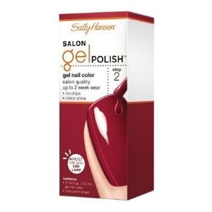 Sally Hansen Salon Gel Polish Step 2 Gel- Red Zin